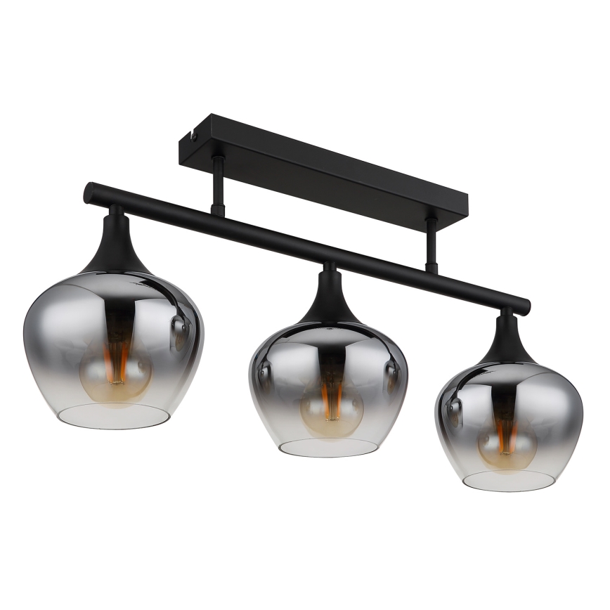 Globo - Anbauleuchte 3xE27/40W/230V schwarz