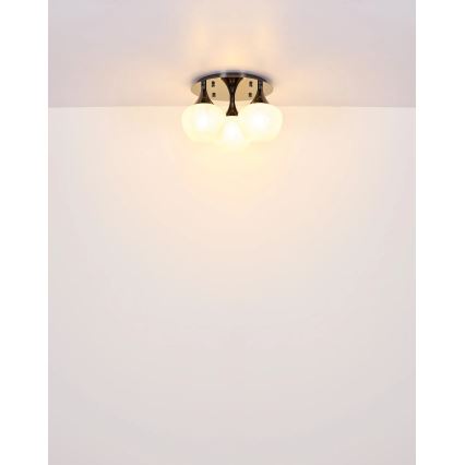 Globo - Lampadario a plafone 3xE27/40W/230V antracite