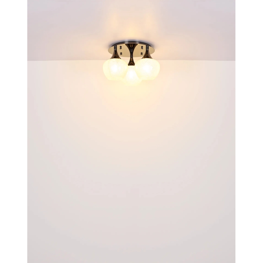 Globo - Lampadario a plafone 3xE27/40W/230V antracite