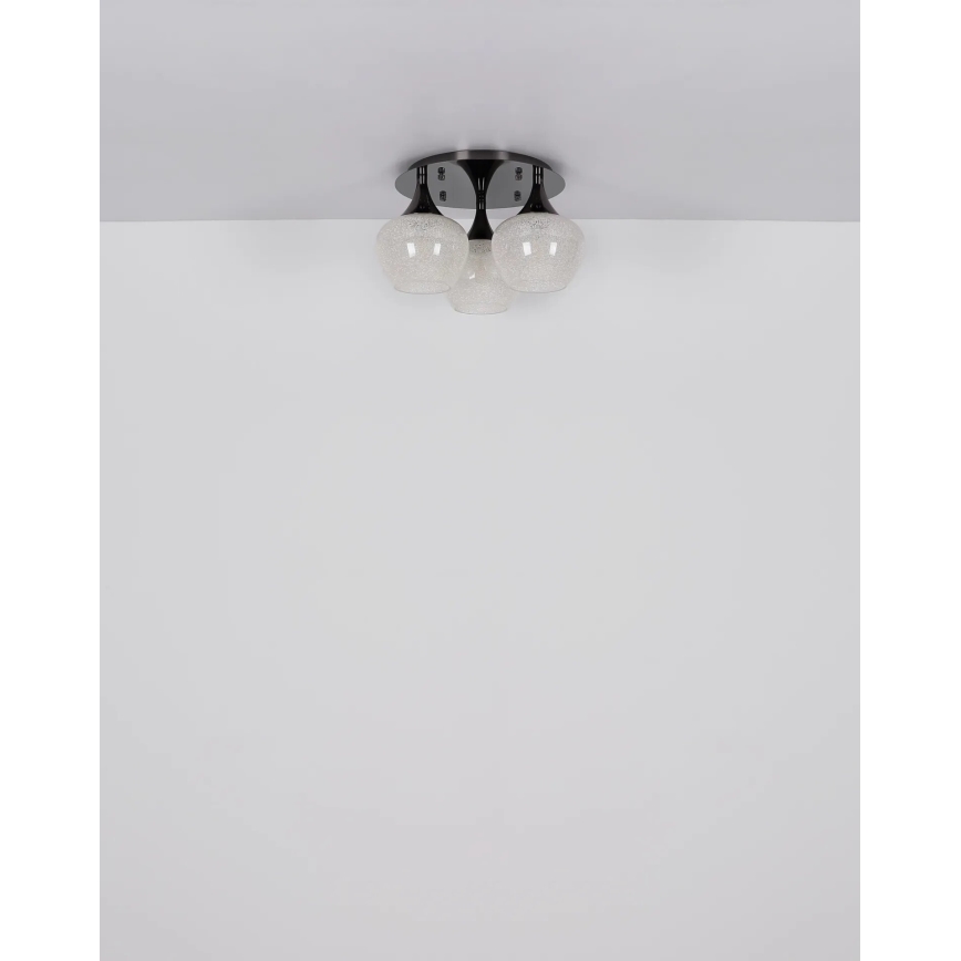 Globo - Plafonnier 3xE27/40W/230V anthracite