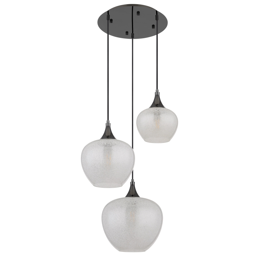 Globo - Lampadario a sospensione con filo 3xE27/40W/230V bianco/antracite