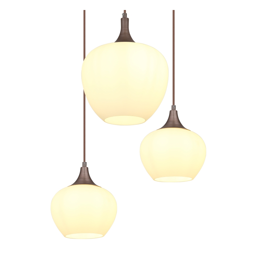 Globo - Hängeleuchte 6xE27/40W/230V weiß