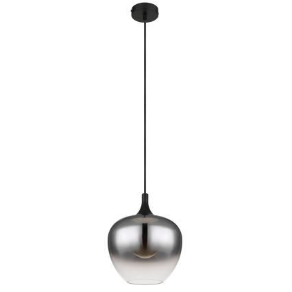 Globo - Suspension filaire 1xE27/40W/230V d. 24 cm noir