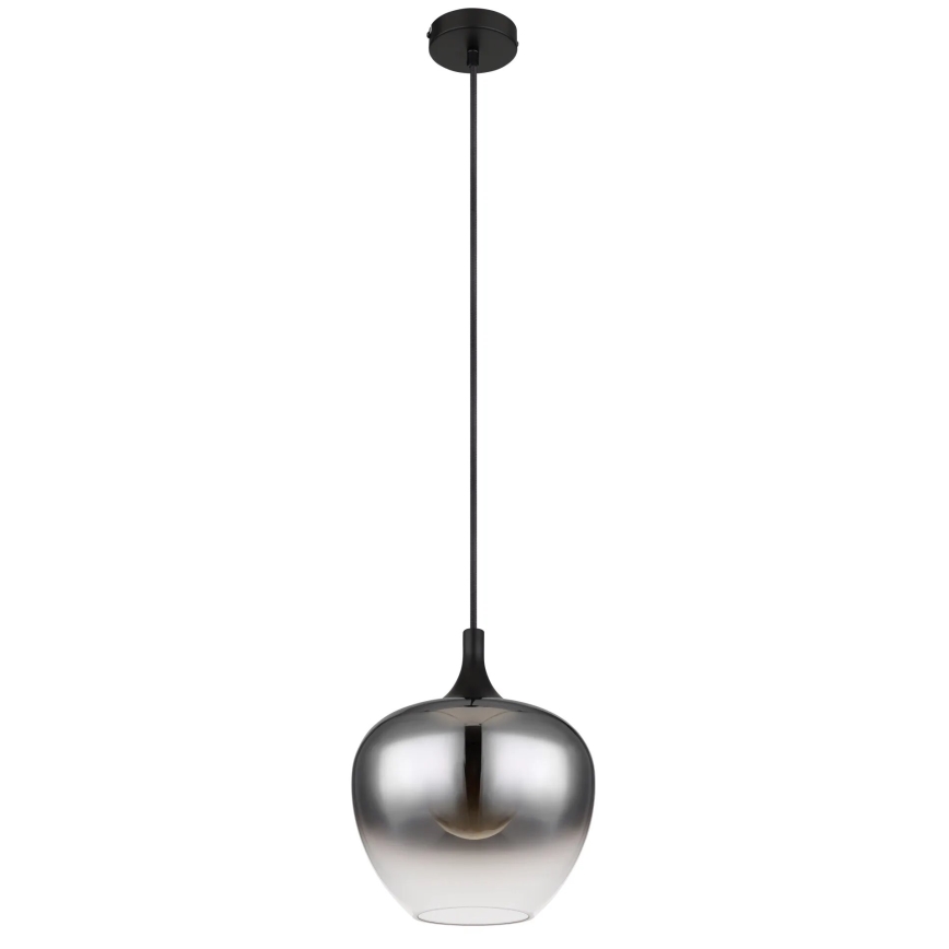 Globo - Suspension filaire 1xE27/40W/230V d. 24 cm noir