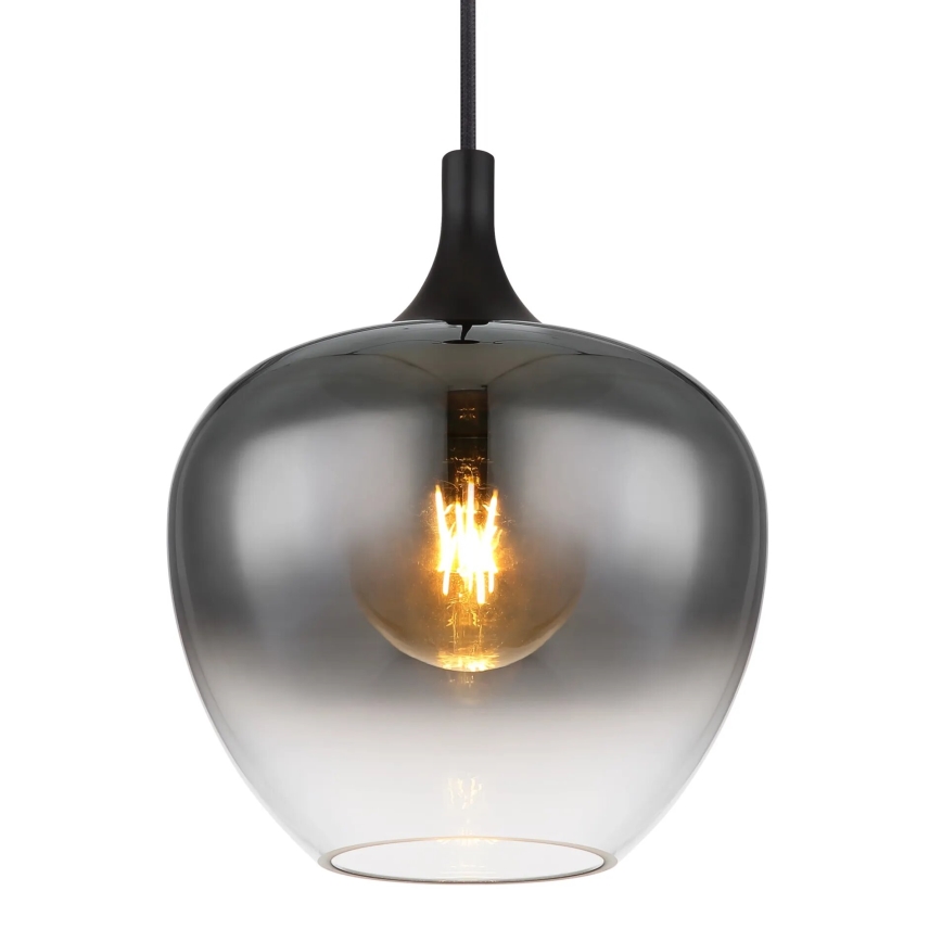 Globo - Suspension filaire 1xE27/40W/230V d. 24 cm noir