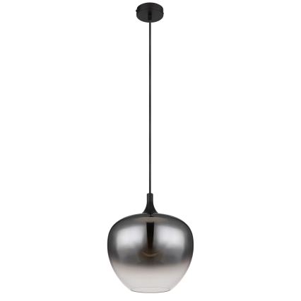 Globo - Lampadario a sospensione con filo 1xE27/60W/230V diametro 29 cm nero