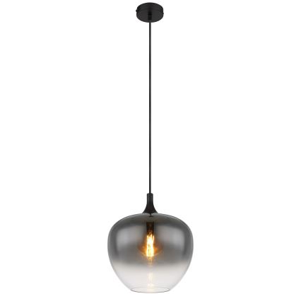 Globo - Lampadario a sospensione con filo 1xE27/60W/230V diametro 29 cm nero