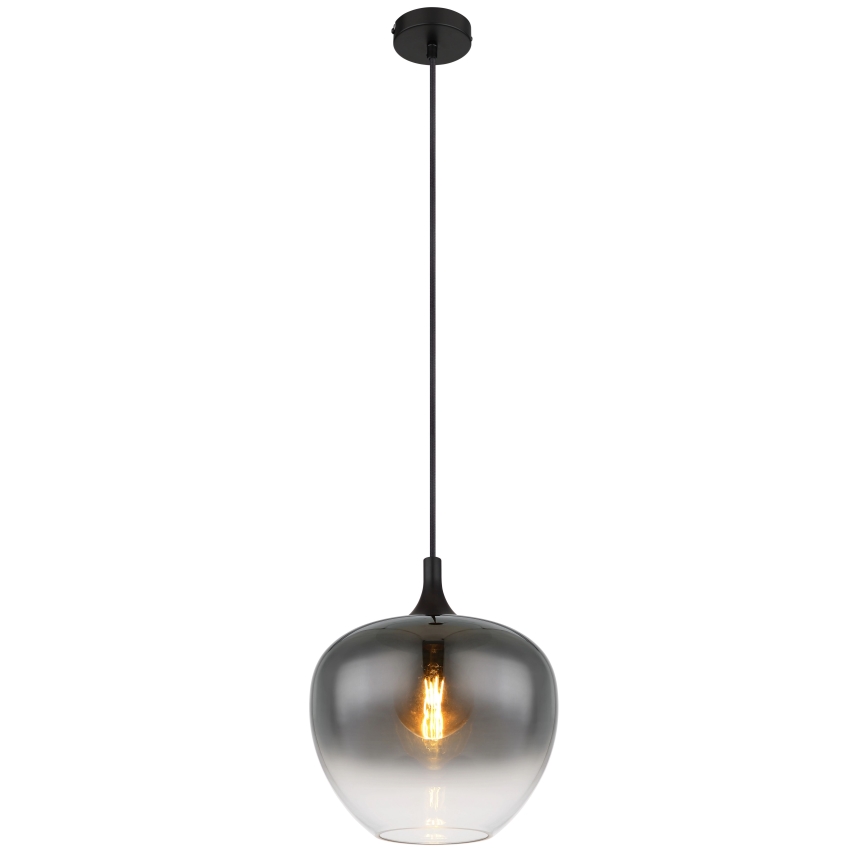 Globo - Lampadario a sospensione con filo 1xE27/60W/230V diametro 29 cm nero