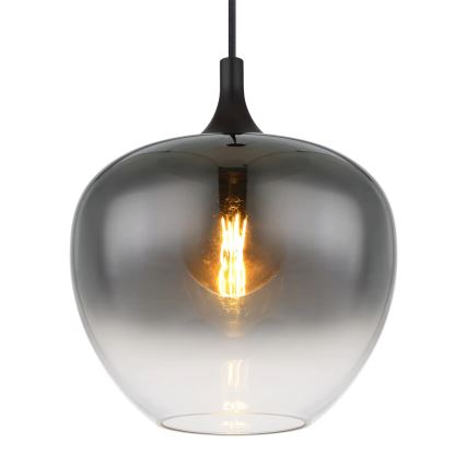 Globo - Lampadario a sospensione con filo 1xE27/60W/230V diametro 29 cm nero
