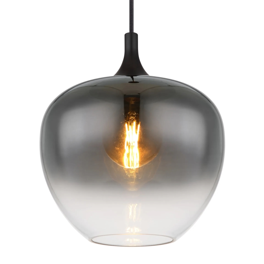 Globo - Lampadario a sospensione con filo 1xE27/60W/230V diametro 29 cm nero