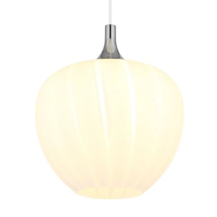 Globo - Lampadario a sospensione con filo 1xE27/60W/230V diametro 29 cm bianco