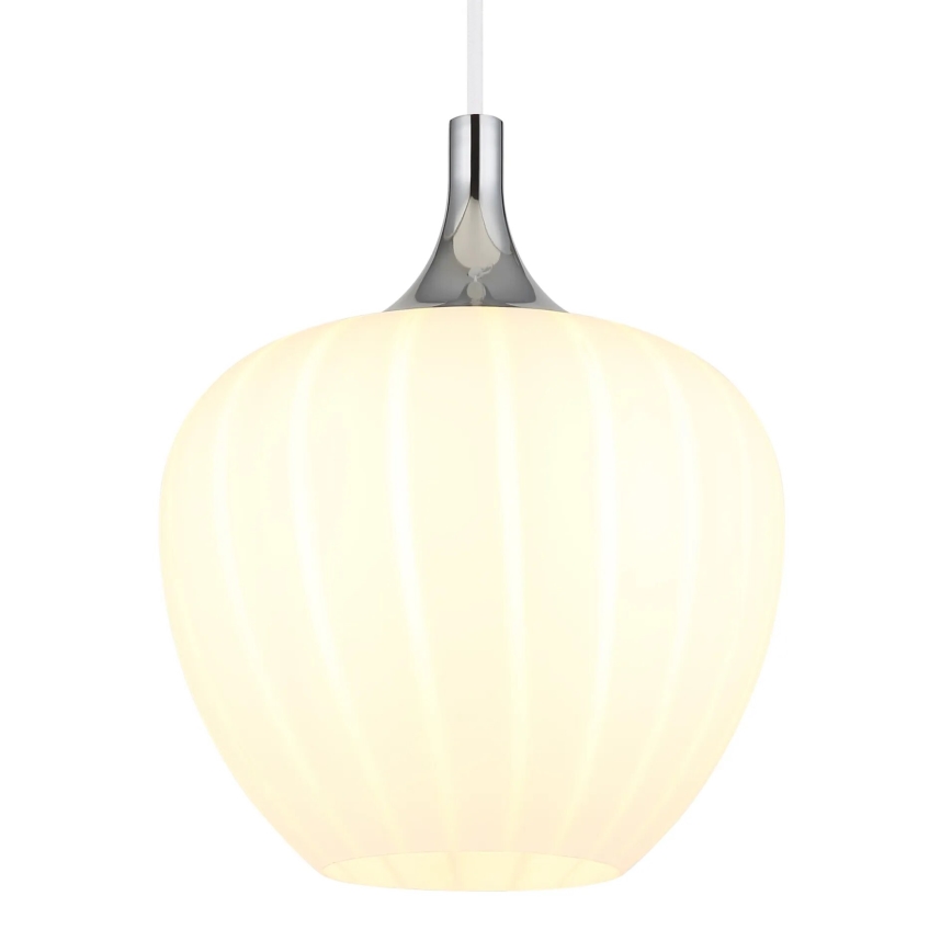 Globo - Suspension filaire 1xE27/60W/230V d. 24 cm blanc