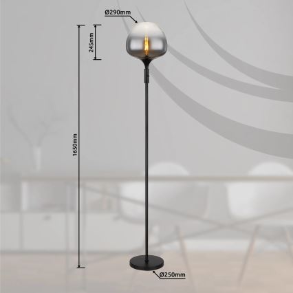 Globo - Stehleuchte 1xE27/40W/230V schwarz