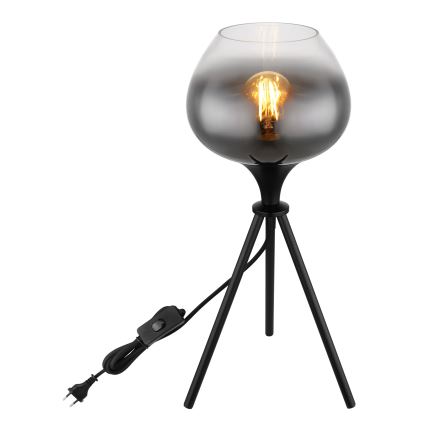 Globo - Lampe de table 1xE27/40W/230V noire