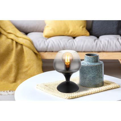 Globo - Lampe de table 1xE27/40W/230V noir
