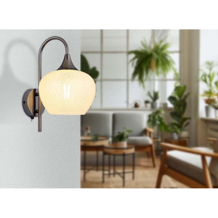 Globo - Wandleuchte 1xE27/40W/230V weiß/anthrazit