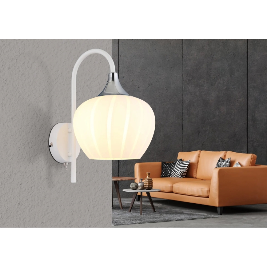 Globo - Wandleuchte 1xE27/40W/230V weiß