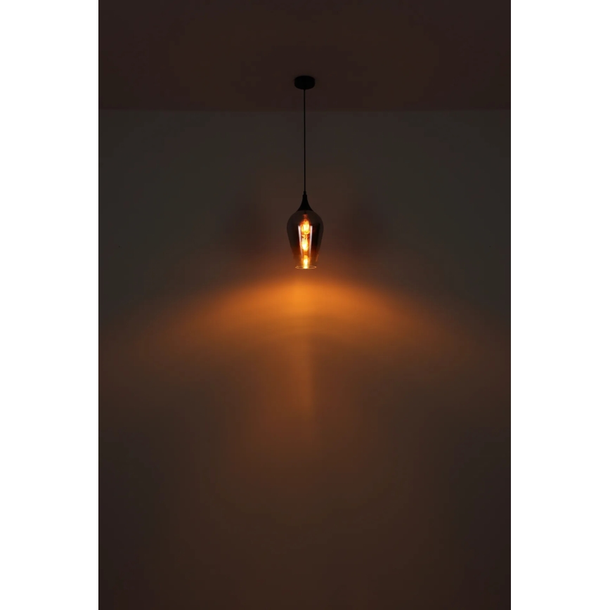 Globo - Hängeleuchte 1xE27/60W/230V d 18 cm schwarz