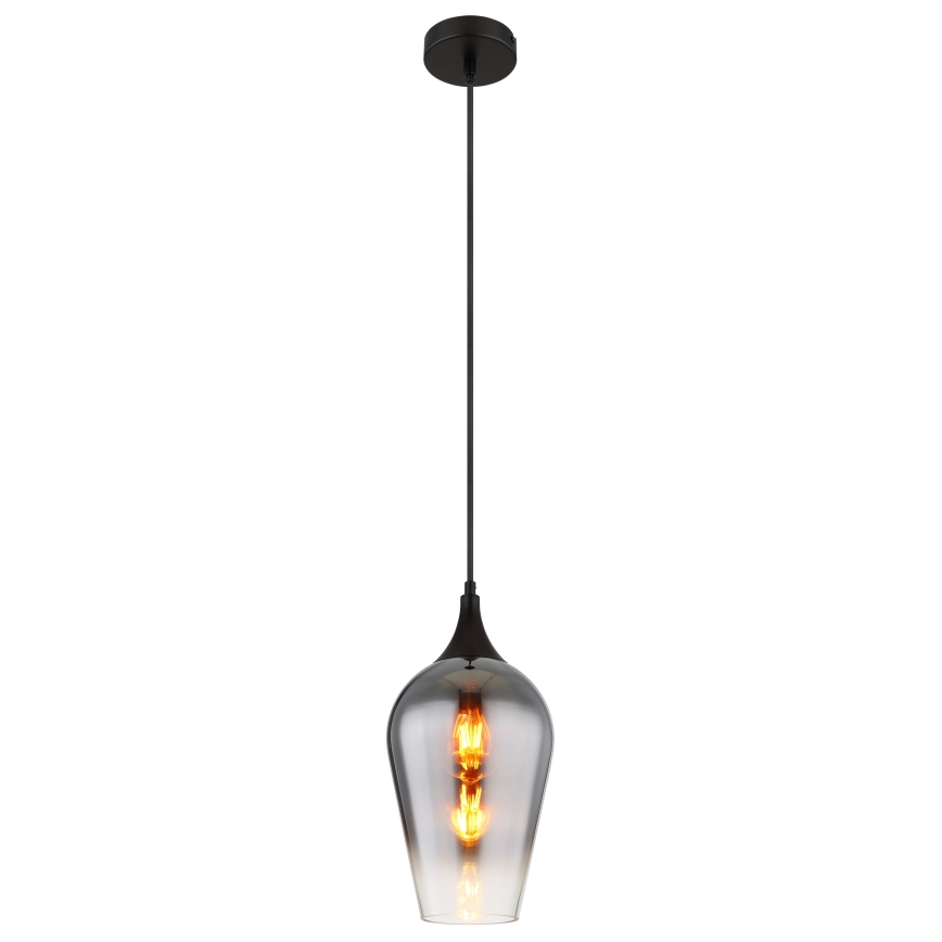 Globo - Hängeleuchte 1xE27/60W/230V d 18 cm schwarz