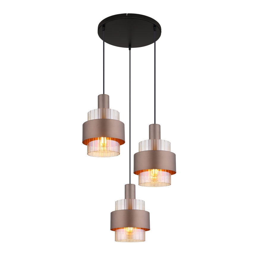 Globo - Suspension filaire 3xE27/60W/230V d. 45 cm