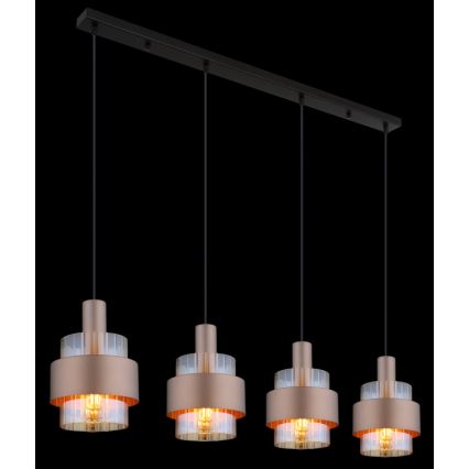 Globo - Lampadario a sospensione con filo 4xE27/60W/230V