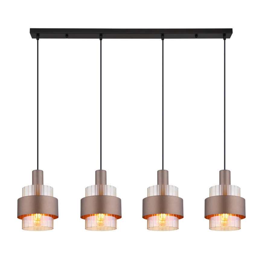 Globo - Suspension filaire 4xE27/60W/230V
