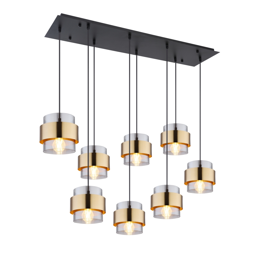 Globo - Suspension filaire 8xE27/60W/230V
