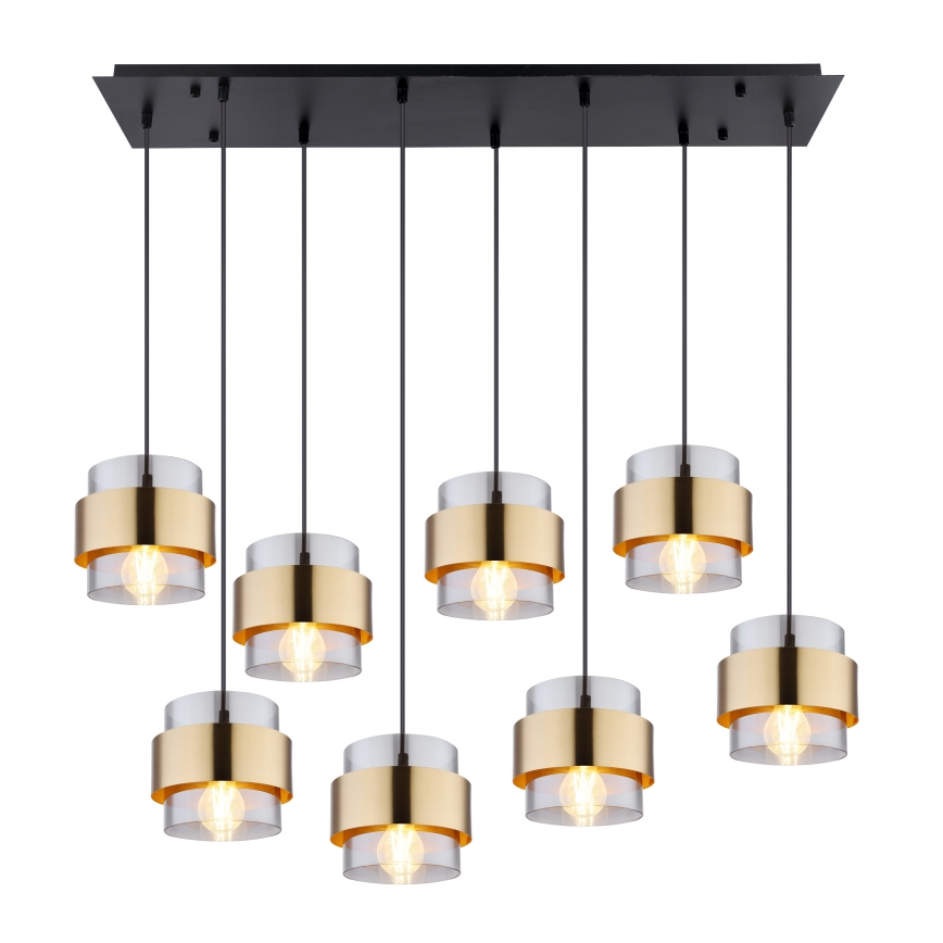 Globo - Suspension filaire 8xE27/60W/230V
