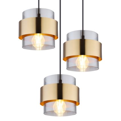 Globo - Suspension filaire 8xE27/60W/230V