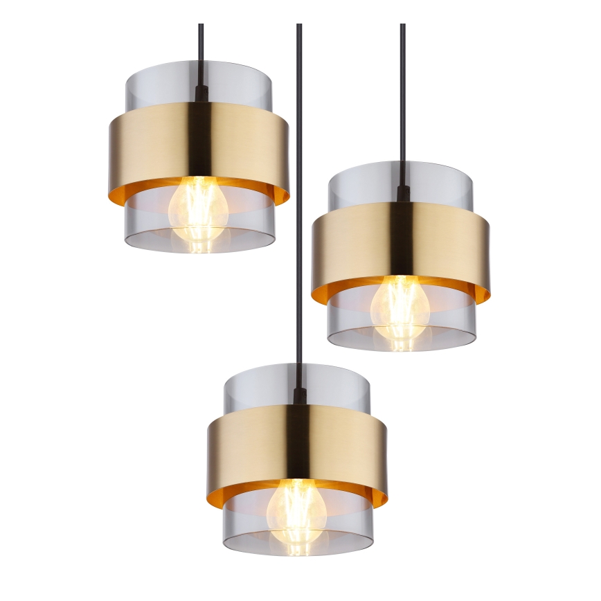 Globo - Suspension filaire 8xE27/60W/230V