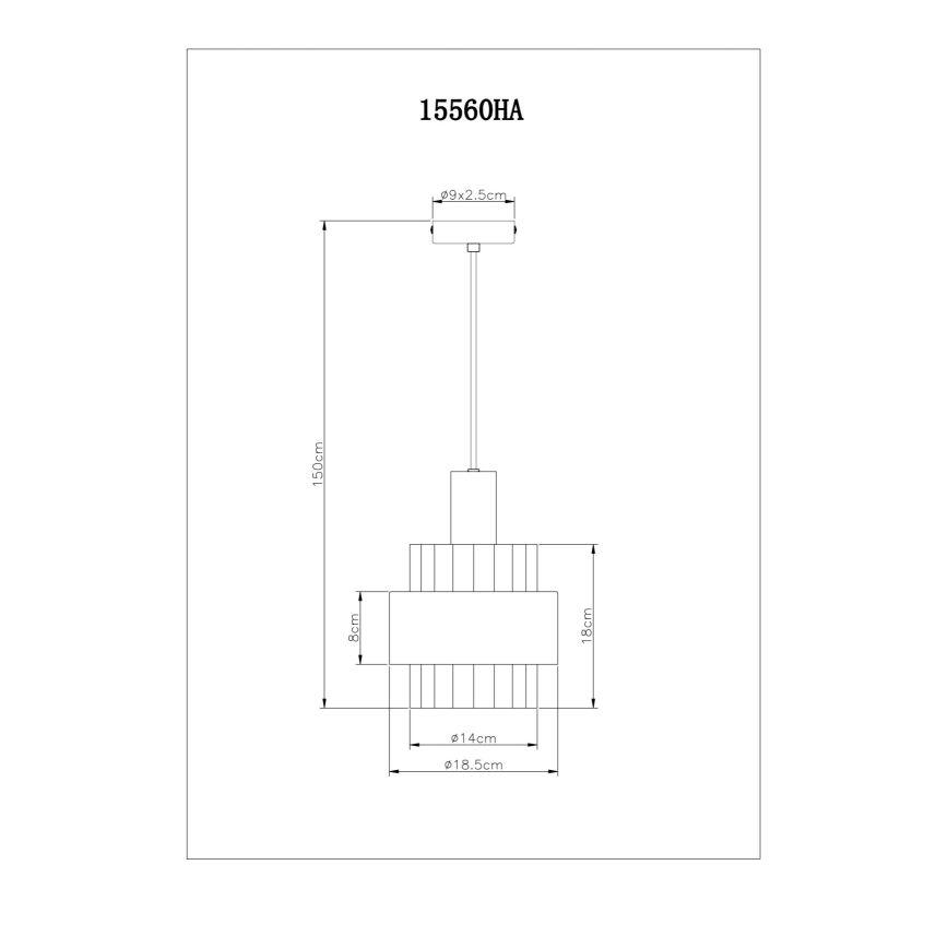 Globo - Suspension filaire 1xE27/60W/230V d. 18,5 cm