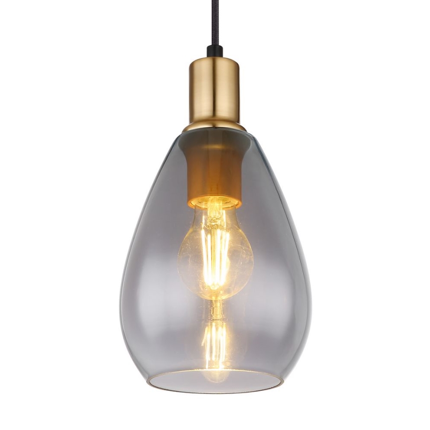Globo - Deckenleuchte an Kabel 1xE27/40W/230V Messing