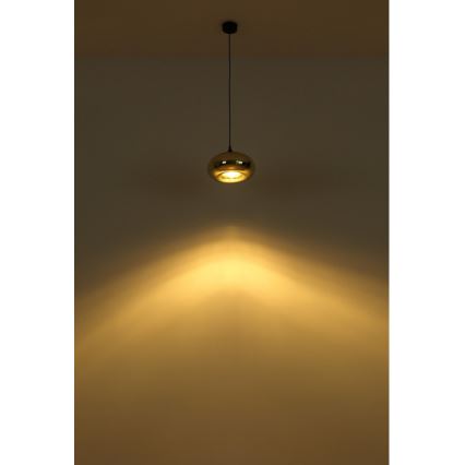 Globo - Lampadario su filo 1xE27/60W/230V cromo luminoso