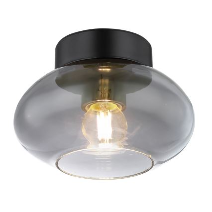 Globo - Deckenleuchte 1xE27ILLU/40W/230V schwarz