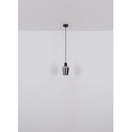 Globo - Hängeleuchte 1xE27/40W/230V d 13,5 cm schwarz