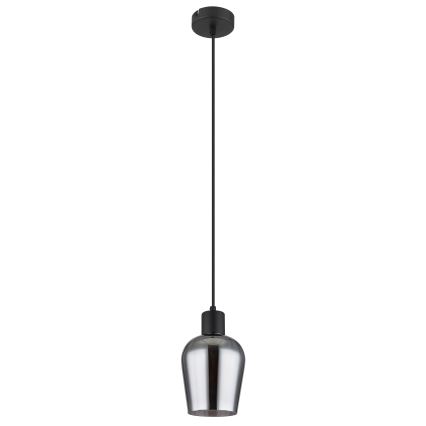 Globo - Lampadario a sospensione con filo 1xE27/40W/230V diametro 13,5 cm nero