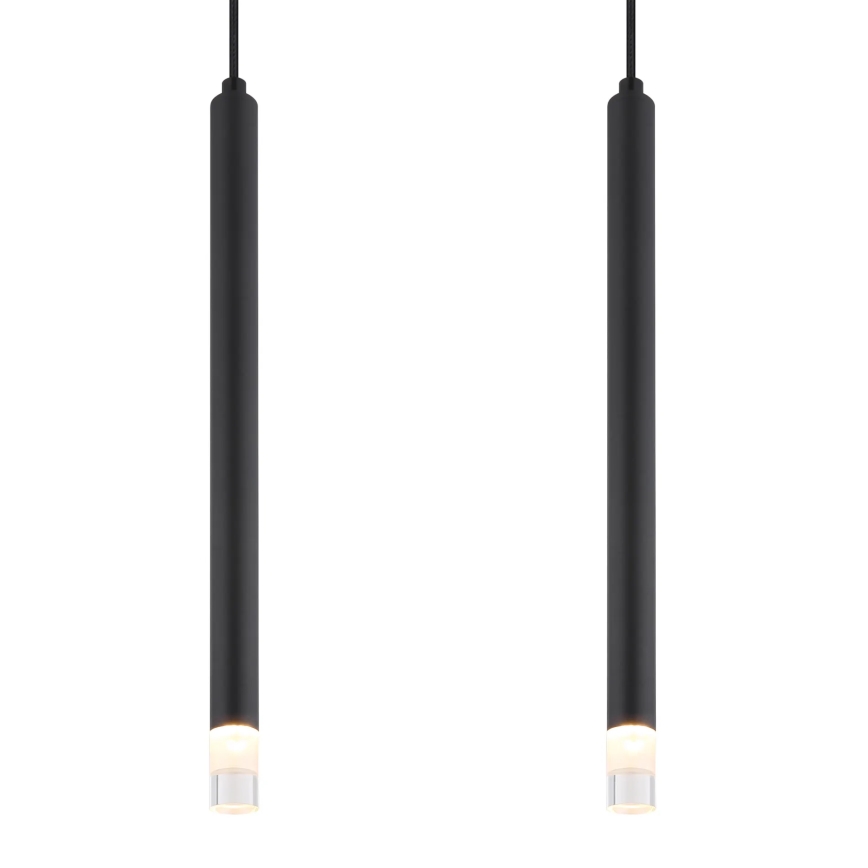 Globo - Lampadario a sospensione con filo 4xG9/4W/230V nero
