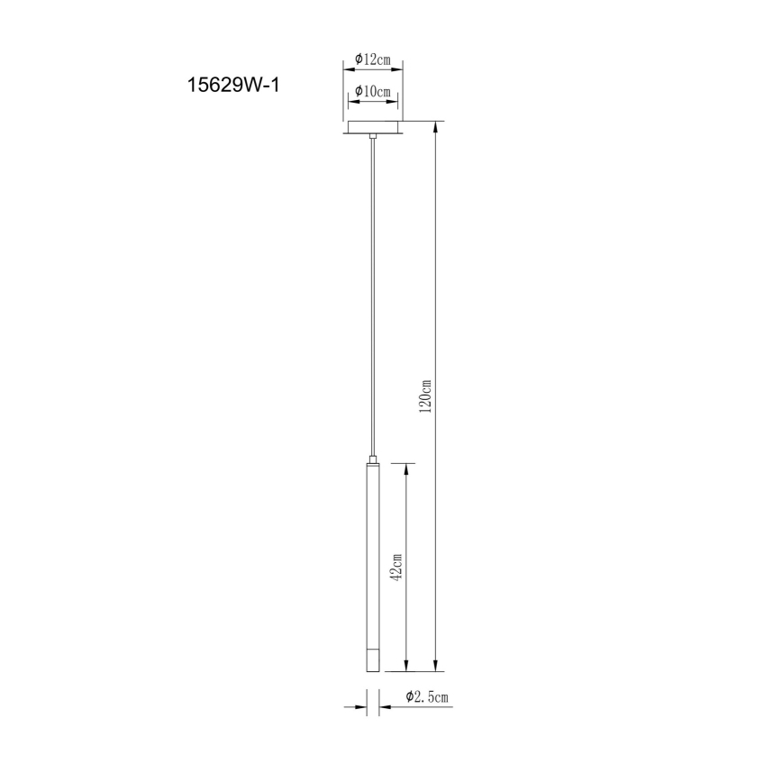 Globo - Suspension filaire 1xG9/4W/230V d. 12 cm