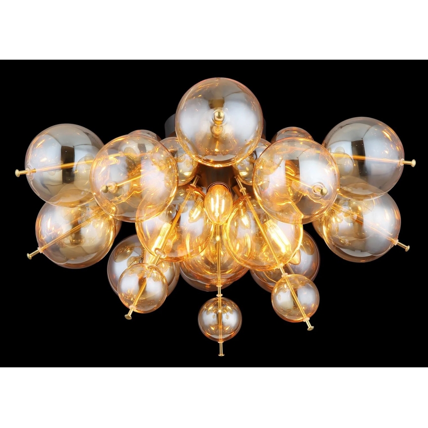 Globo - Lampadario a plafone 3xE14/25W/230V diametro 55 cm oro