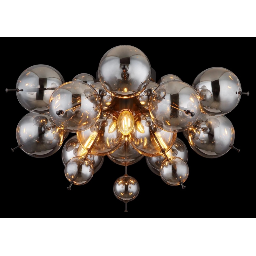 Globo - Lampadario a plafone 3xE14/25W/230V diametro 55 cm nero
