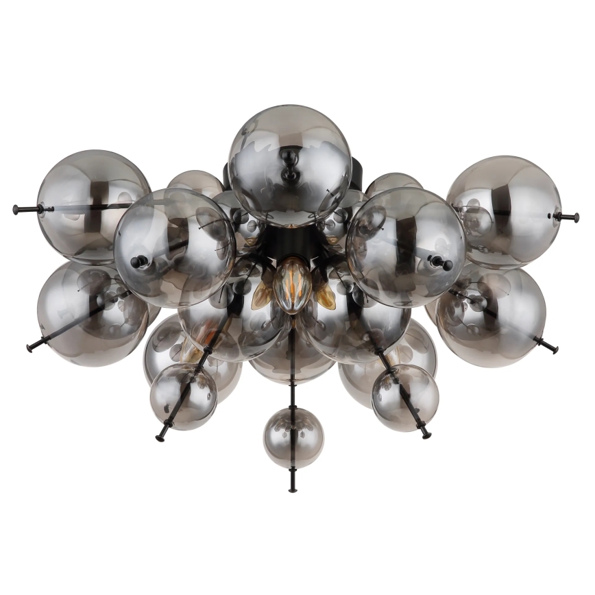 Globo - Lampadario a plafone 3xE14/25W/230V diametro 55 cm nero