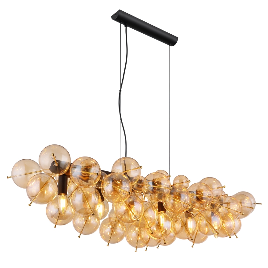 Globo - Lampadario sospeso con cavo 6xE14/25W/230V dorato