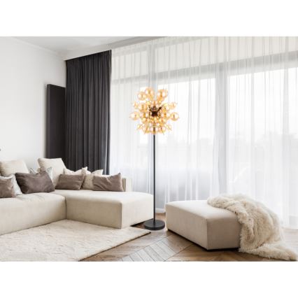 Globo - Stehleuchte 6xE14/25W/230V goldfarben