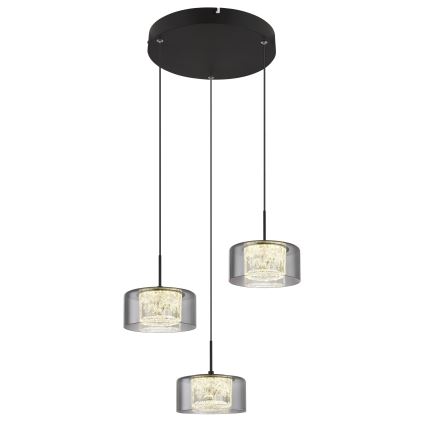 Globo - Lampadario LED a sospensione con filo 3xLED/8W/230V