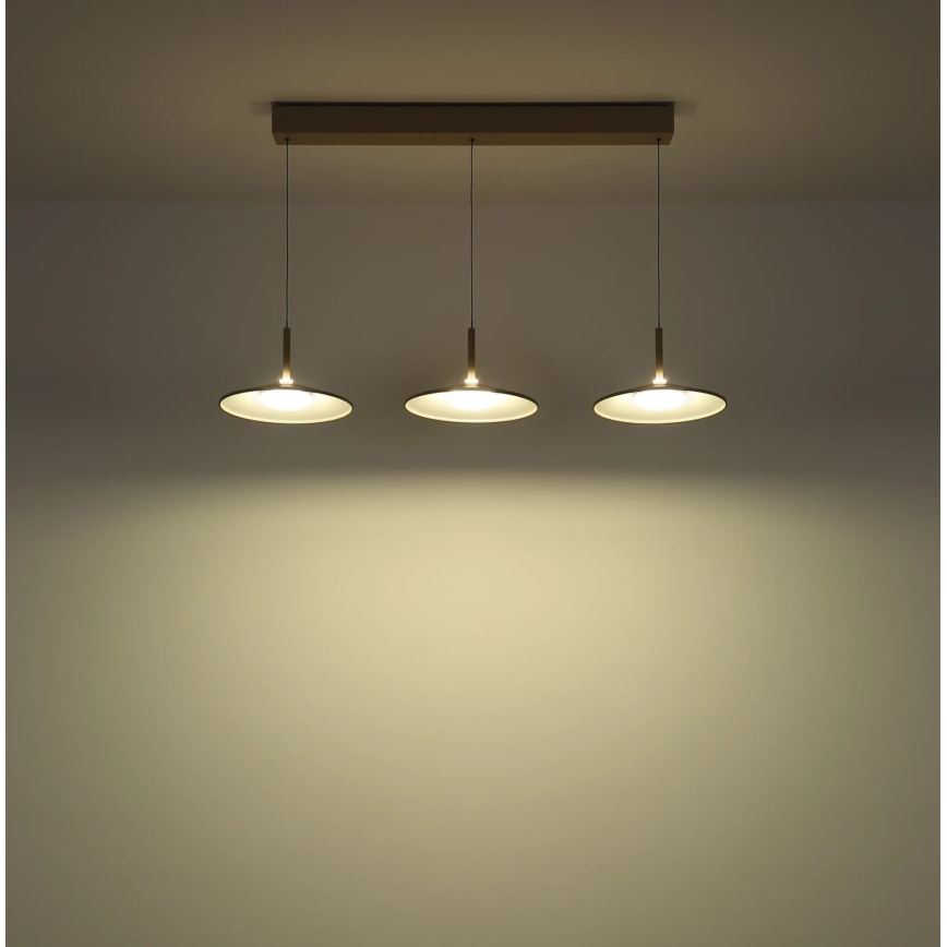 Globo - Lampadario LED a sospensione su cavo LED/24W/230V 4000K beige
