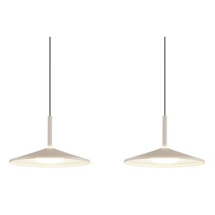 Globo - LED-Pendelleuchte an Seil LED/24W/230V 4000K beige