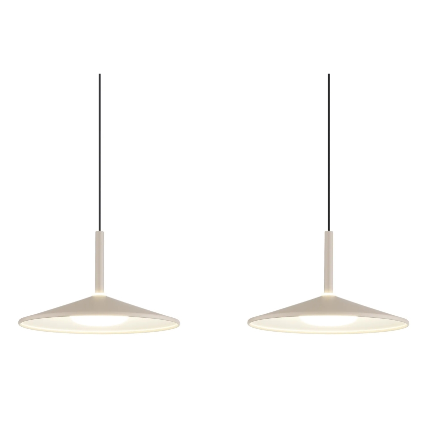 Globo - LED-Pendelleuchte an Seil LED/24W/230V 4000K beige