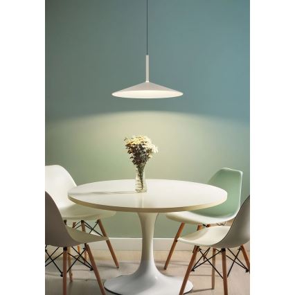 Globo - LED-Pendelleuchte an Seil LED/18W/230V 4000K cremefarben