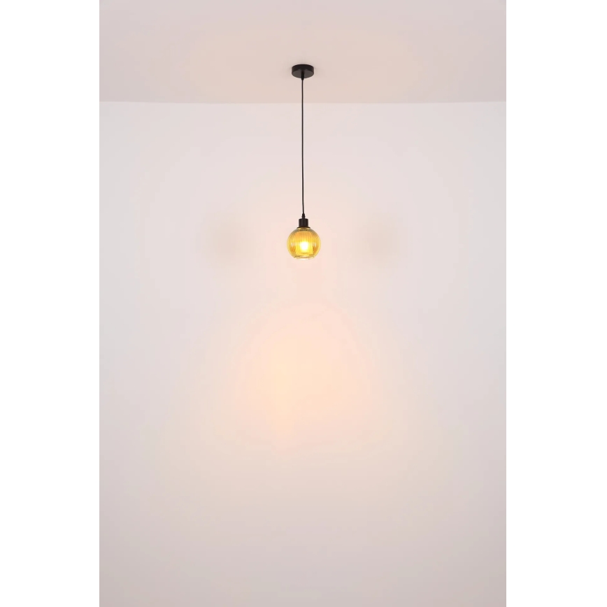 Globo - Hängeleuchte 1xE27/25W/230V d 15 cm kupfern