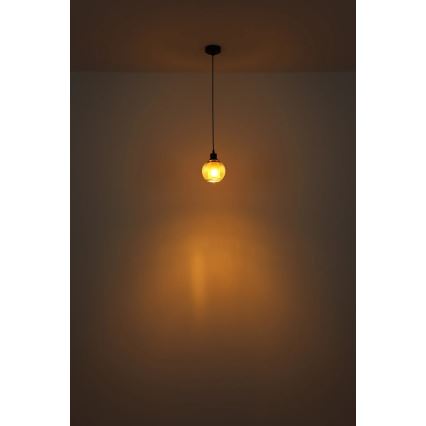 Globo - Lampadario a sospensione con filo 1xE27/25W/230V diametro 15 cm rame